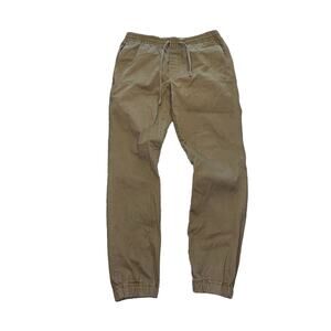 Dockers Men's Dark Khaki Slim-Fit Chino Stretch Joggers Trousers Pants Medium
